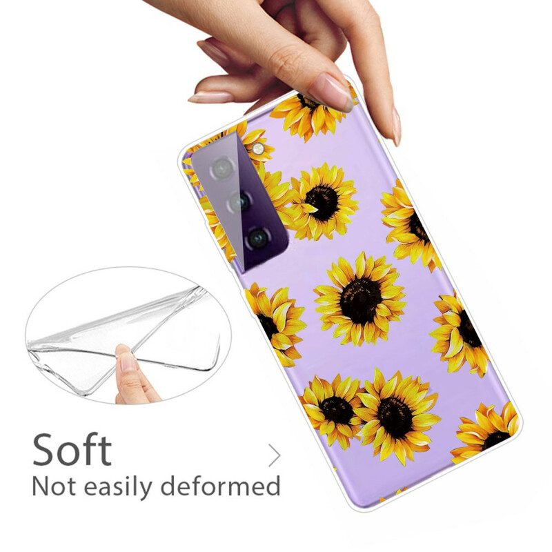 Handyhülle Für Samsung Galaxy S21 5G Sonnenblumen