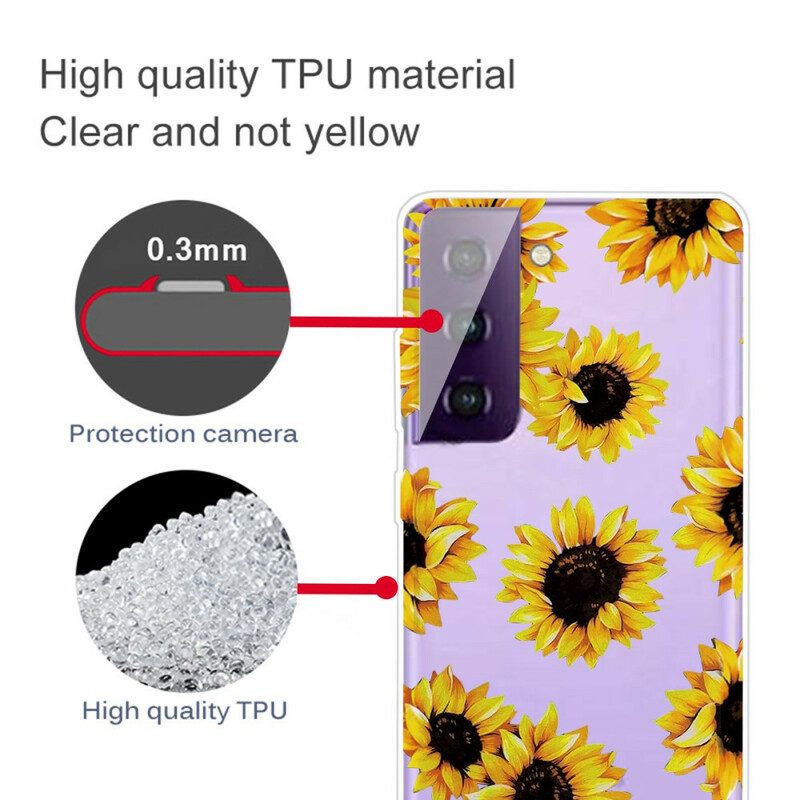 Handyhülle Für Samsung Galaxy S21 5G Sonnenblumen