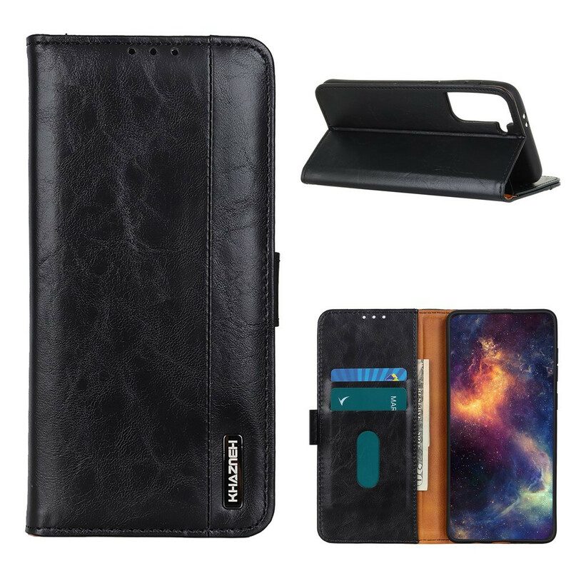 Lederhüllen Für Samsung Galaxy S21 5G Khazneh Elegance Lederstil