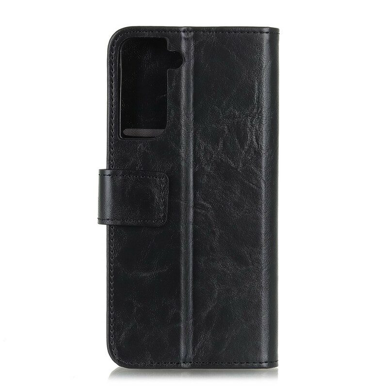 Lederhüllen Für Samsung Galaxy S21 5G Khazneh Elegance Lederstil