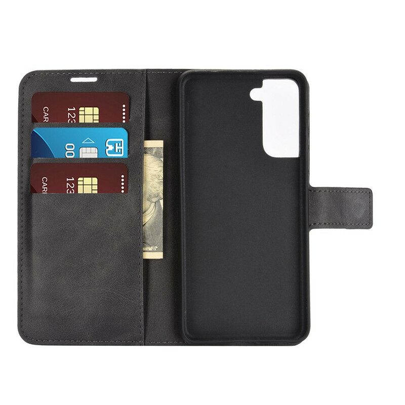 Lederhüllen Für Samsung Galaxy S21 5G Kunstleder Slim