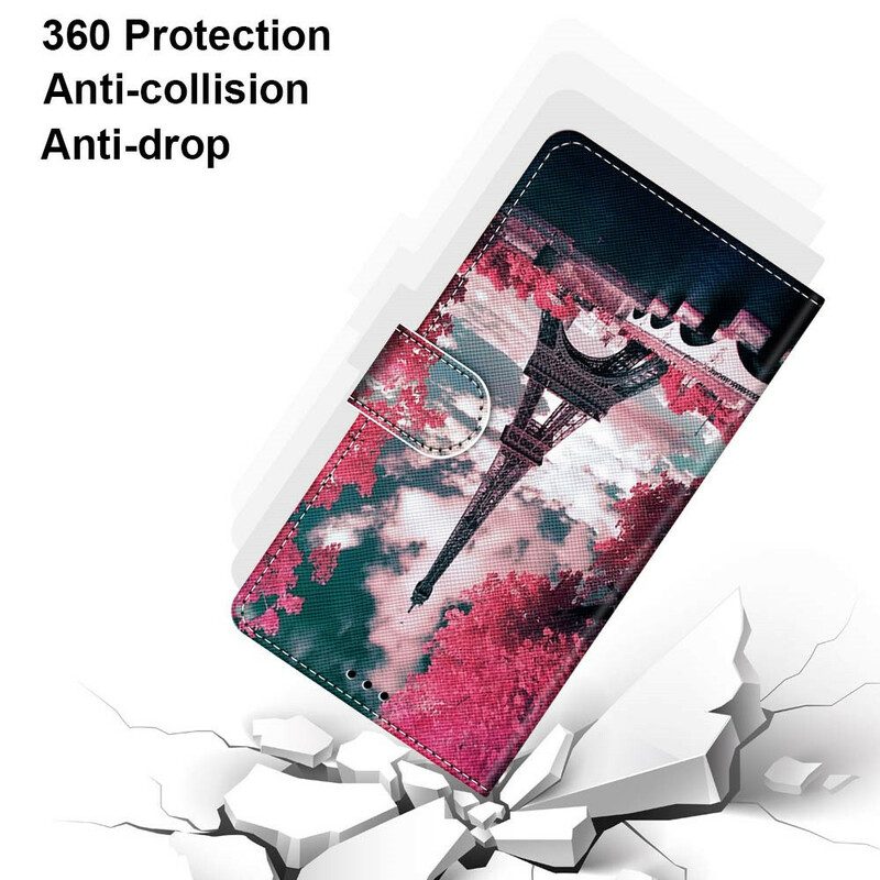 Lederhüllen Für Samsung Galaxy S21 5G Paris In Voller Blüte
