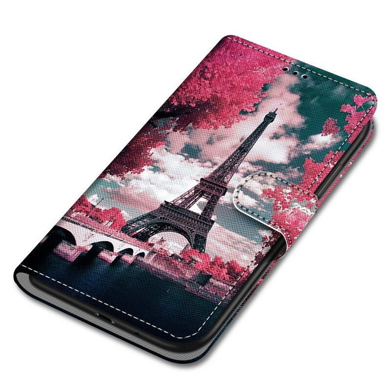 Lederhüllen Für Samsung Galaxy S21 5G Paris In Voller Blüte