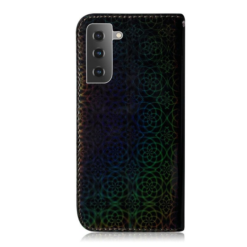 Lederhüllen Für Samsung Galaxy S21 5G Pure Farbe