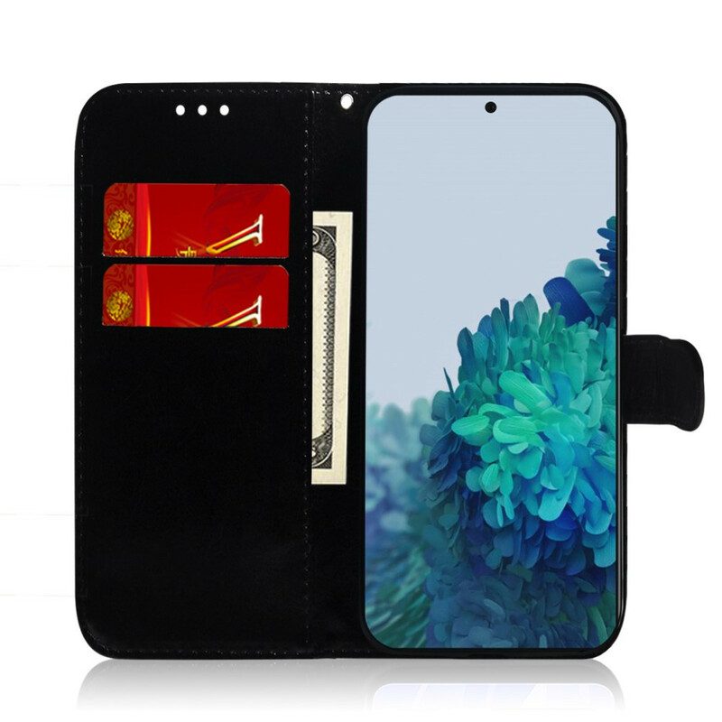 Lederhüllen Für Samsung Galaxy S21 5G Pure Farbe