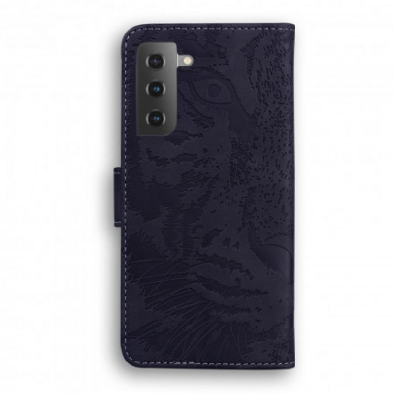 Lederhüllen Für Samsung Galaxy S21 5G Tiger-gesichtsdruck
