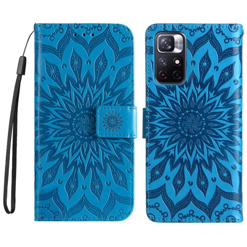 Flip Case Für Poco M4 Pro 5G Sonnenblume