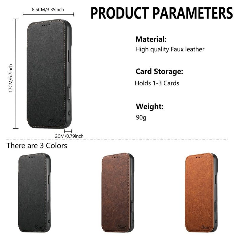 Flip Case Für iPhone 17 Pro Magsafe Kompatibles Vintage-design