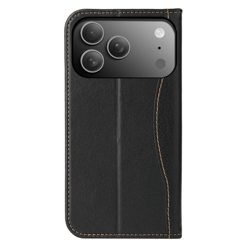 Flip Case Für iPhone 17 Pro Premium-lederdesign