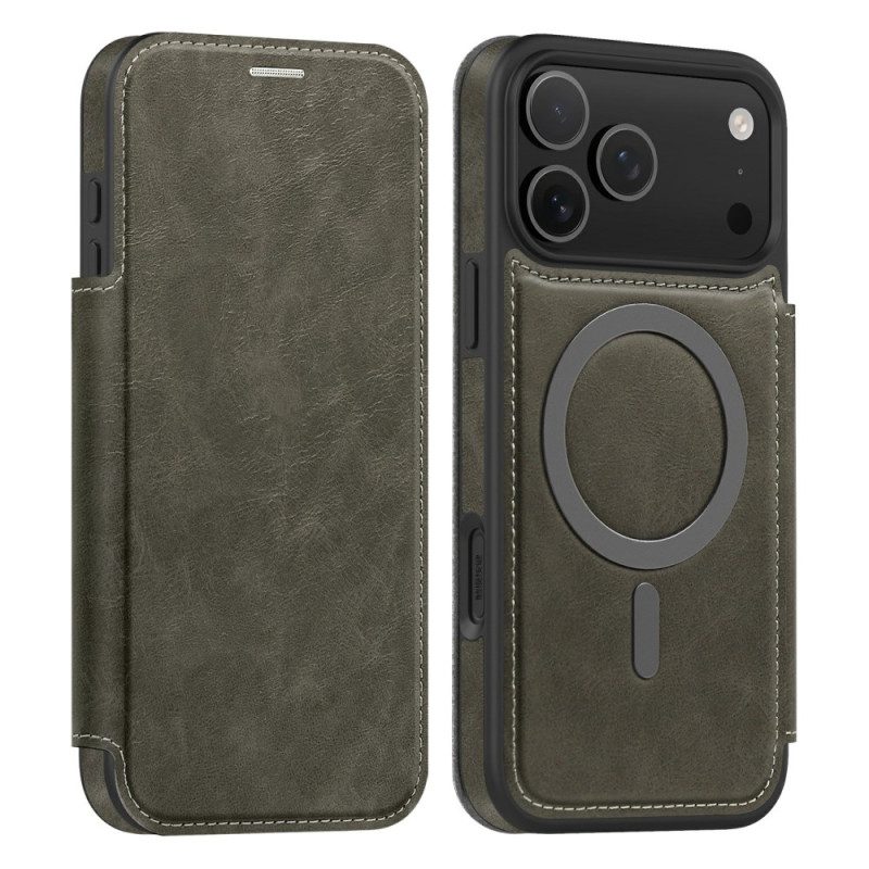 Flip Case iPhone 17 Pro Handyhülle Magsafe-kompatibler Rfid-kartenhalter