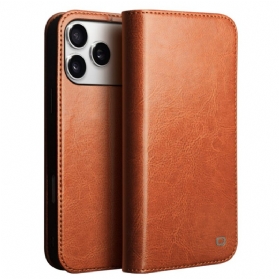 Flip Case iPhone 17 Pro Vintage Qialino