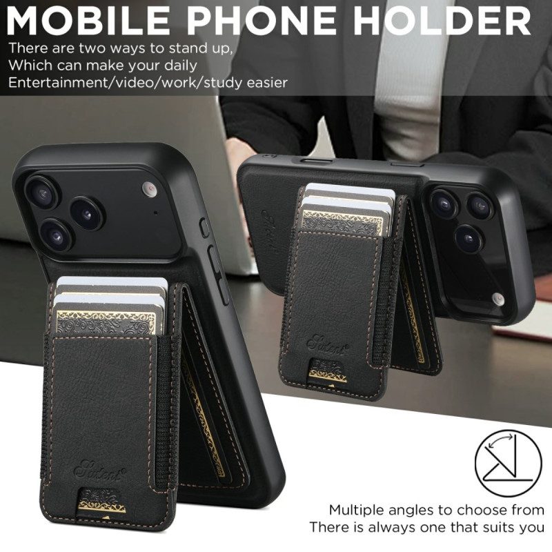 Hülle Für iPhone 17 Pro Magsafe 2-in-1 Abnehmbarer Kartenhalter