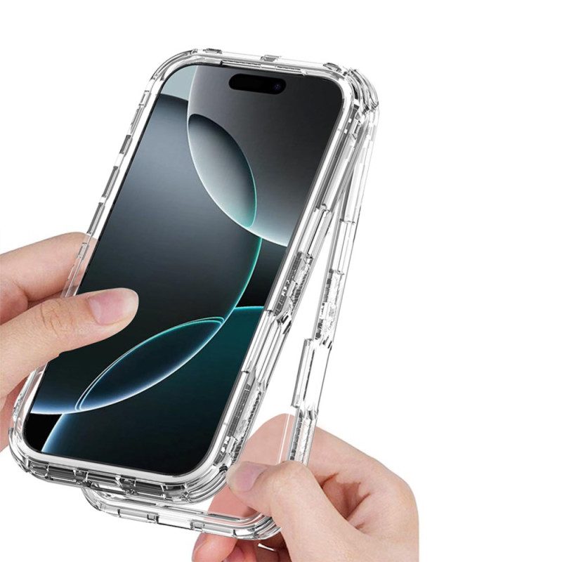 Hülle iPhone 17 Pro Handyhülle Transparenter Drei-in-eins-schutz
