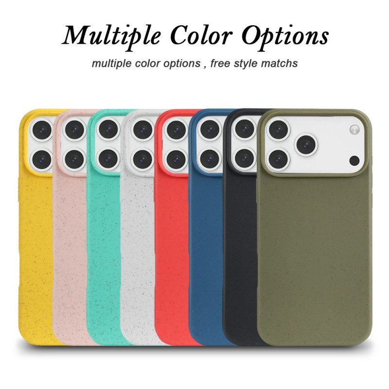 Hülle iPhone 17 Pro Handyhülle Weizenstrohfasern