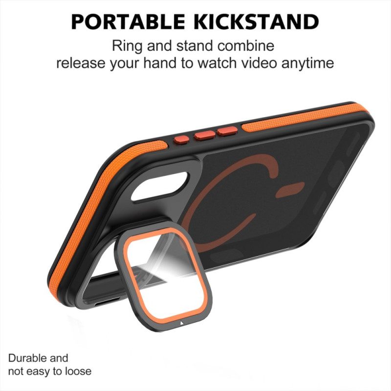 Hülle iPhone 17 Pro Hybrid Magsafe Mit Objektivschutz Und Integrierter Halterung