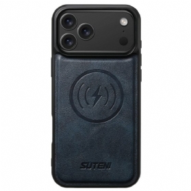 Hülle iPhone 17 Pro Magsafe-kompatibel Vintage-lederoptik