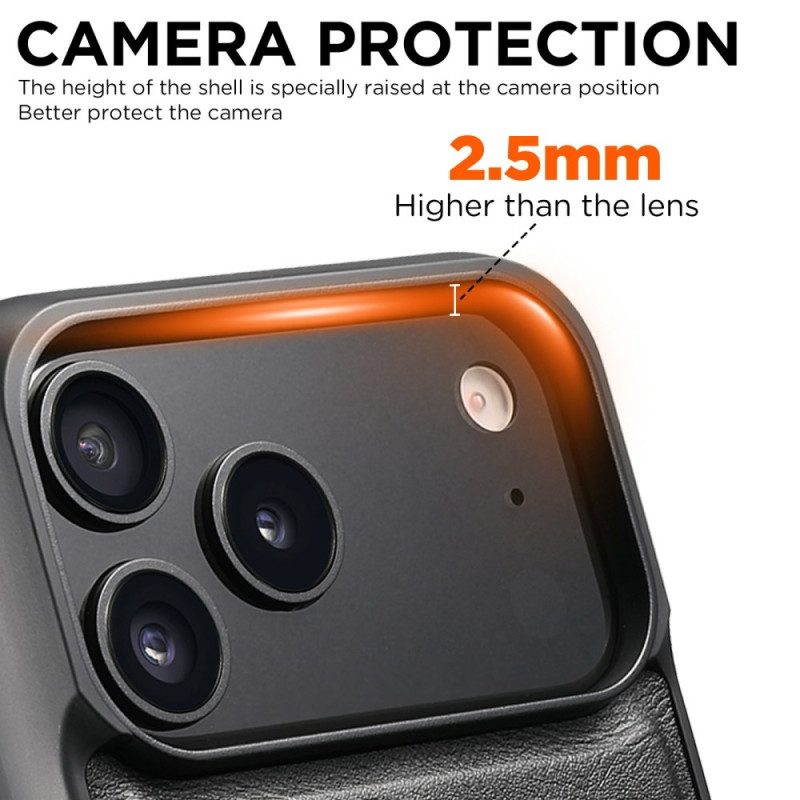 Hülle iPhone 17 Pro Magsafe-kompatibel Vintage-lederoptik