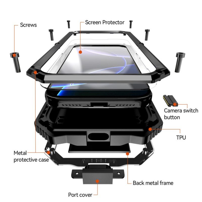 Hülle iPhone 17 Pro R-just Armor