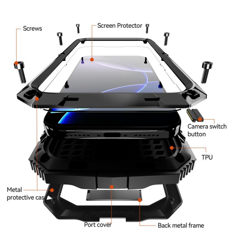 Hülle iPhone 17 Pro R-just Vollschutz
