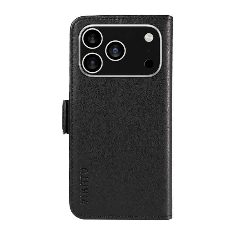 Lederhüllen Für iPhone 17 Pro Yikatu