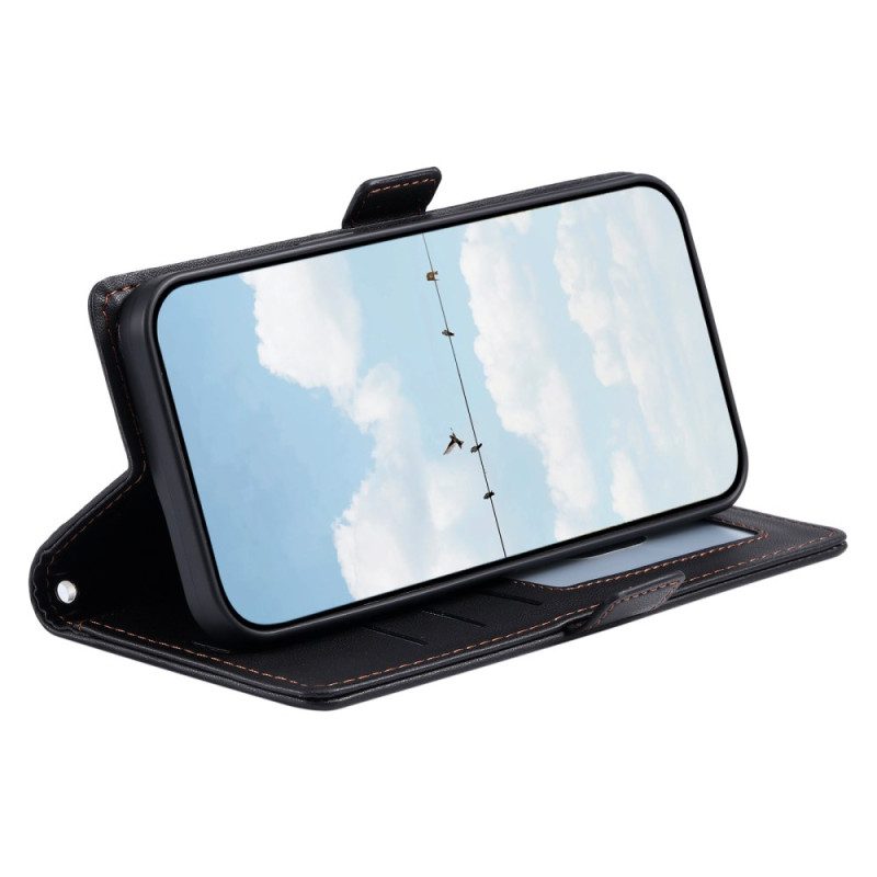 Lederhüllen iPhone 17 Pro Handyhülle Gesteppt