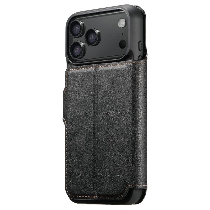 Lederhüllen iPhone 17 Pro Handyhülle Magnetisch Mit Abnehmbarer Retro-hülle