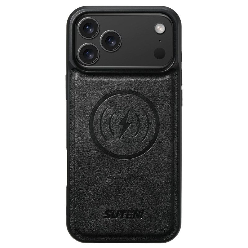 Lederhüllen iPhone 17 Pro Handyhülle Magsafe Zweifarbige Abnehmbare Hülle