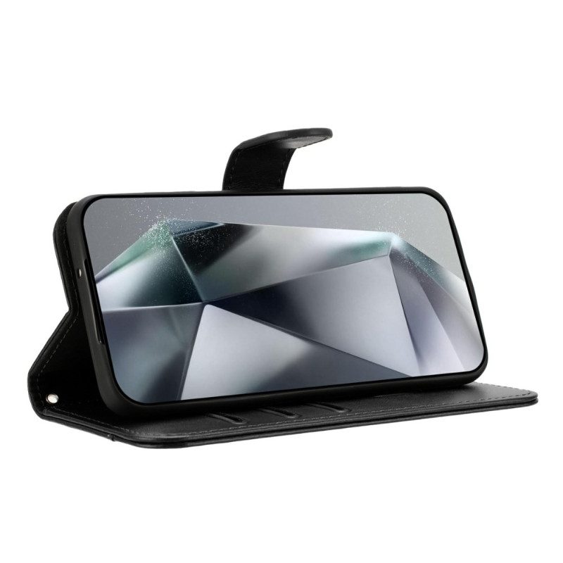 Lederhüllen iPhone 17 Pro Handyhülle S-design Mit Umhängeband