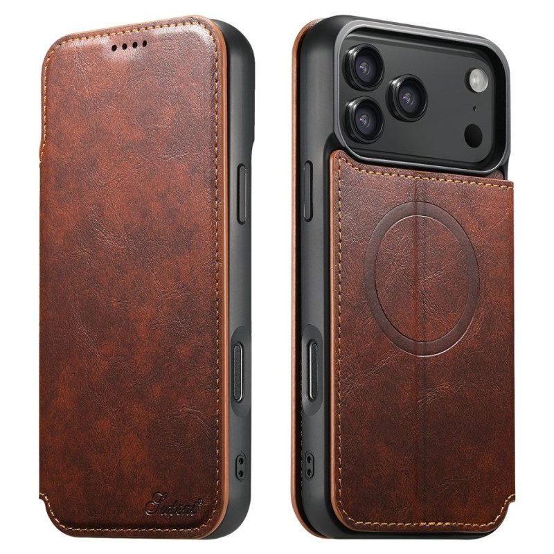 Lederhüllen iPhone 17 Pro Magsafe-kompatible Lederoptik
