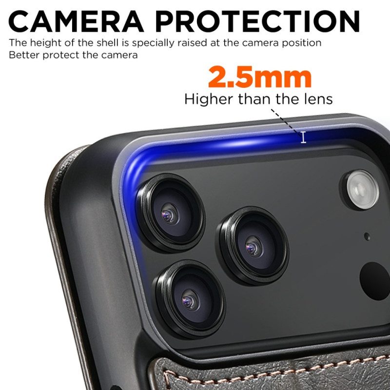 Lederhüllen iPhone 17 Pro Magsafe-kompatible Lederoptik