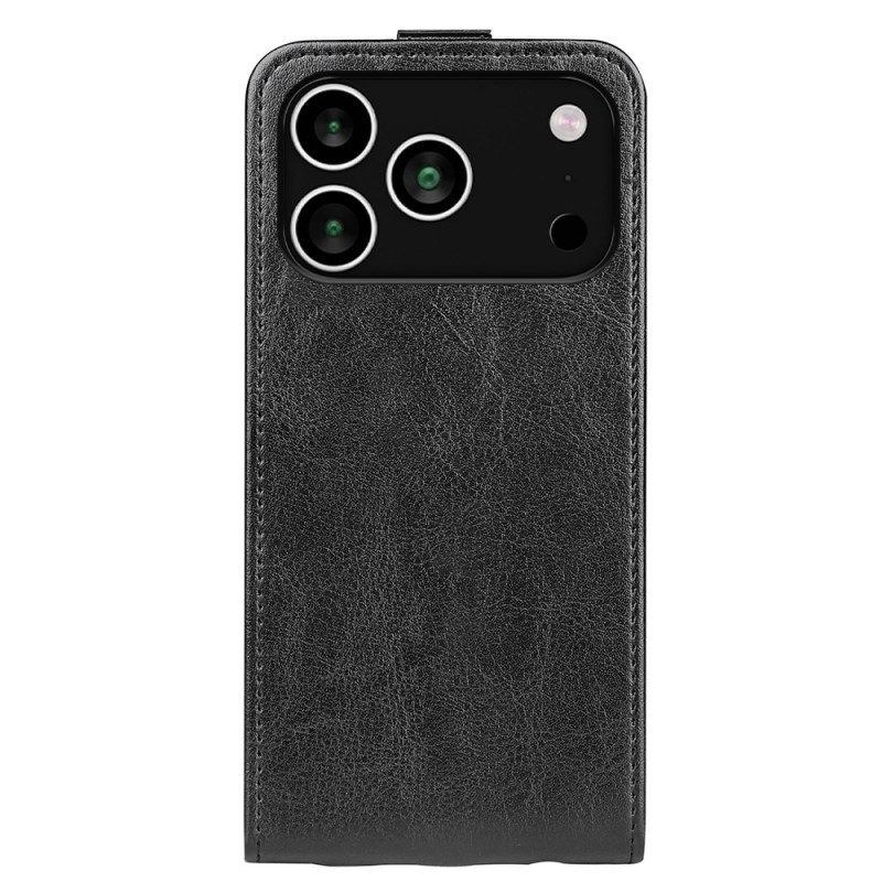 Lederhüllen iPhone 17 Pro Vertikales Klappcase