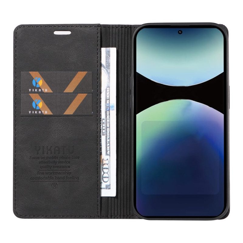 Flip Case Für Xiaomi Redmi Note 14 Pro 4g Wildlederoptik Ykatu