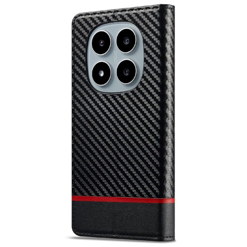 Flip Case Xiaomi Redmi Note 14 Pro 4g Handyhülle Carbonfaser-textur