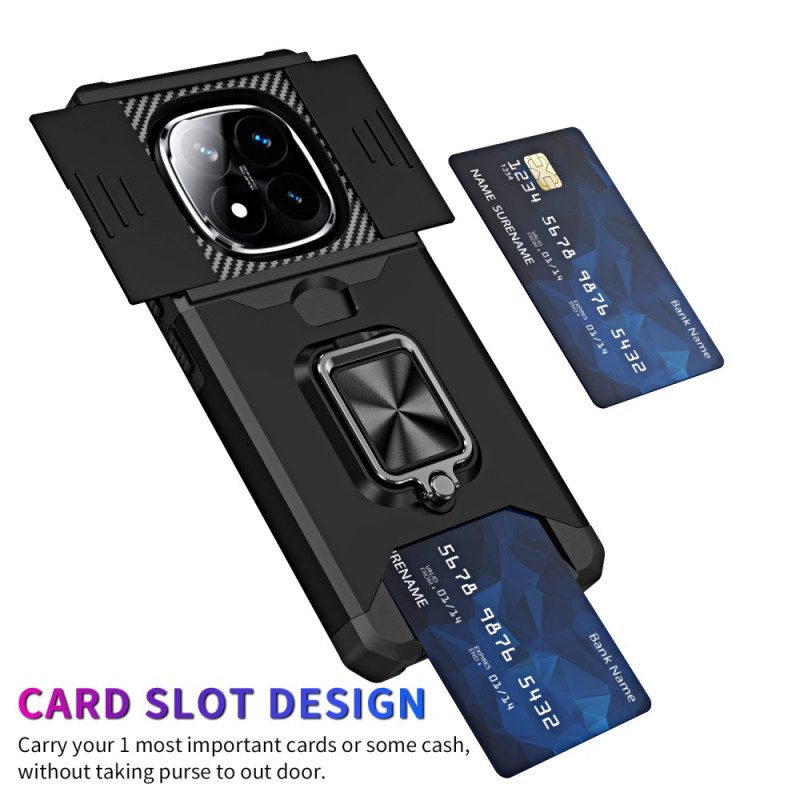 Hülle Für Xiaomi Redmi Note 14 Pro 4g Linsenschutz Und Kartenhalter
