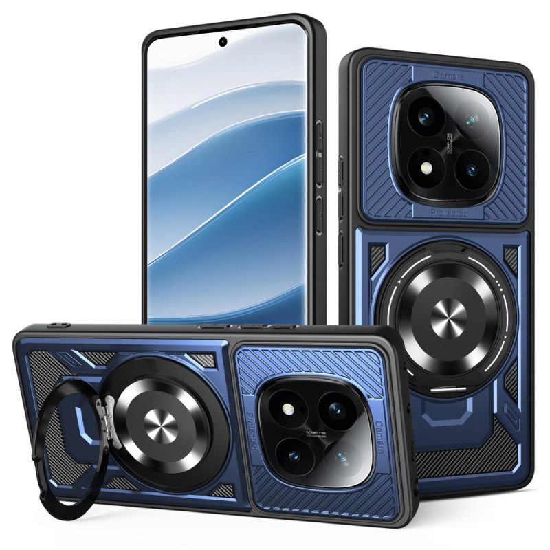 Hülle Für Xiaomi Redmi Note 14 Pro 4g Magnetisch Mit Drehbarem Ständer