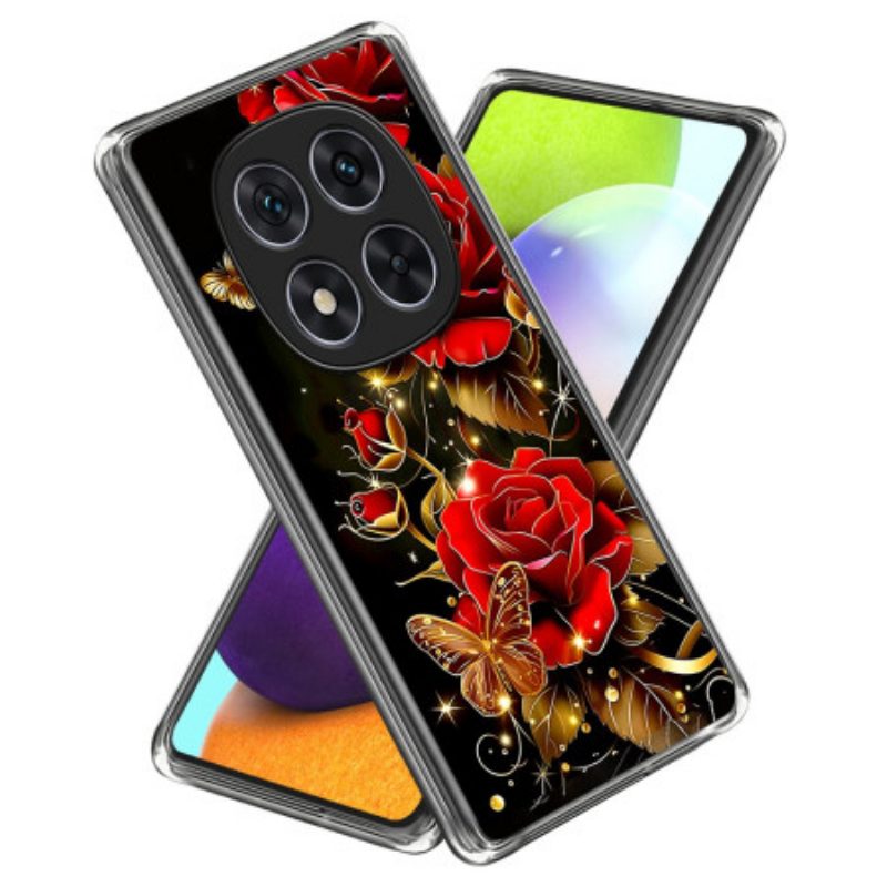Hülle Für Xiaomi Redmi Note 14 Pro 4g Schmetterlinge Und Rosen