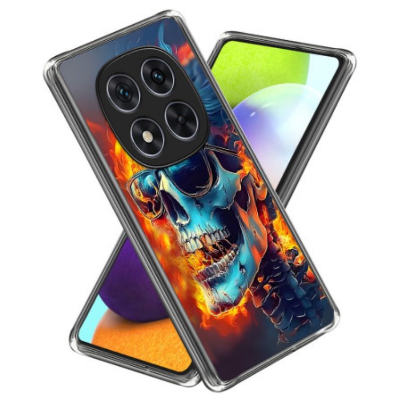Hülle Xiaomi Redmi Note 14 Pro 4g Flammender Schädel