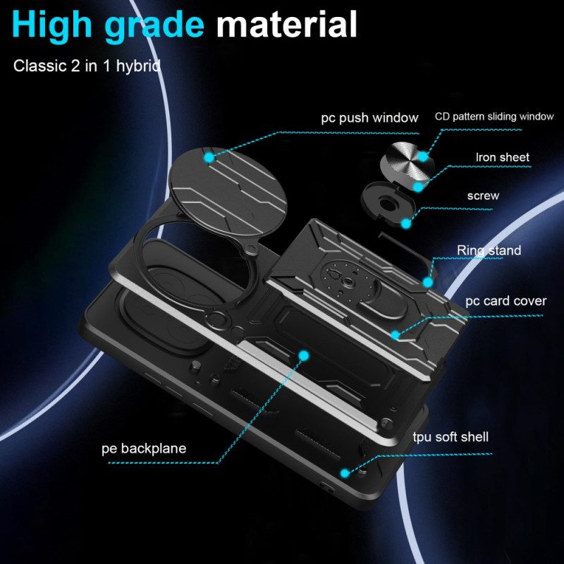 Hülle Xiaomi Redmi Note 14 Pro 4g Handyhülle Extrem Widerstandsfähig Mit Ständer Und Linsenschutz