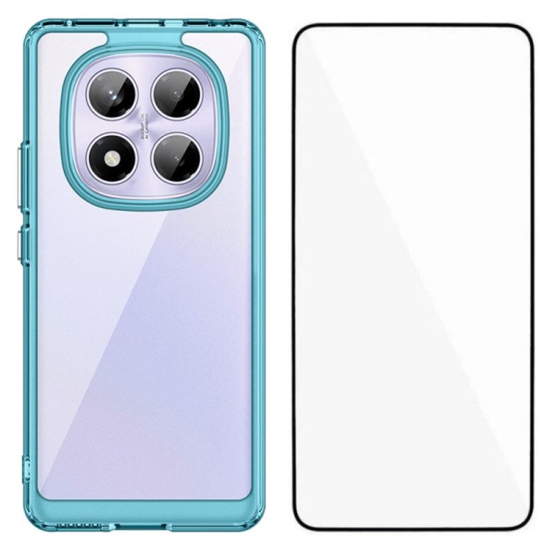 Hülle Xiaomi Redmi Note 14 Pro 4g Hybrid Mit Displayschutz Aus Gehärtetem Glas