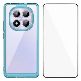 Hülle Xiaomi Redmi Note 14 Pro 4g Hybrid Mit Displayschutz Aus Gehärtetem Glas