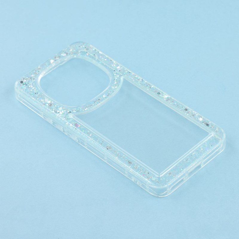 Hülle Xiaomi Redmi Note 14 Pro 4g Transparent Mit Glitzerrändern