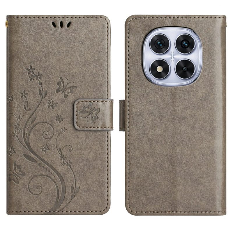 Lederhüllen Für Xiaomi Redmi Note 14 Pro 4g Florales Muster