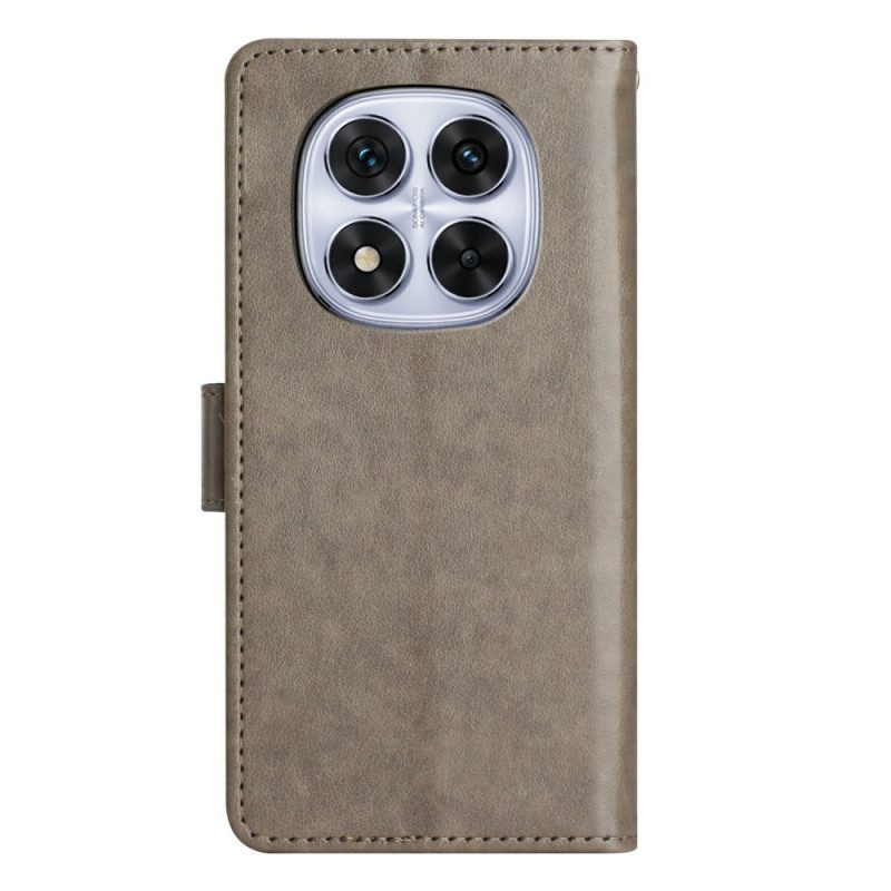 Lederhüllen Für Xiaomi Redmi Note 14 Pro 4g Florales Muster