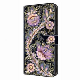 Lederhüllen Für Xiaomi Redmi Note 14 Pro 4g Vintage-blumenmuster