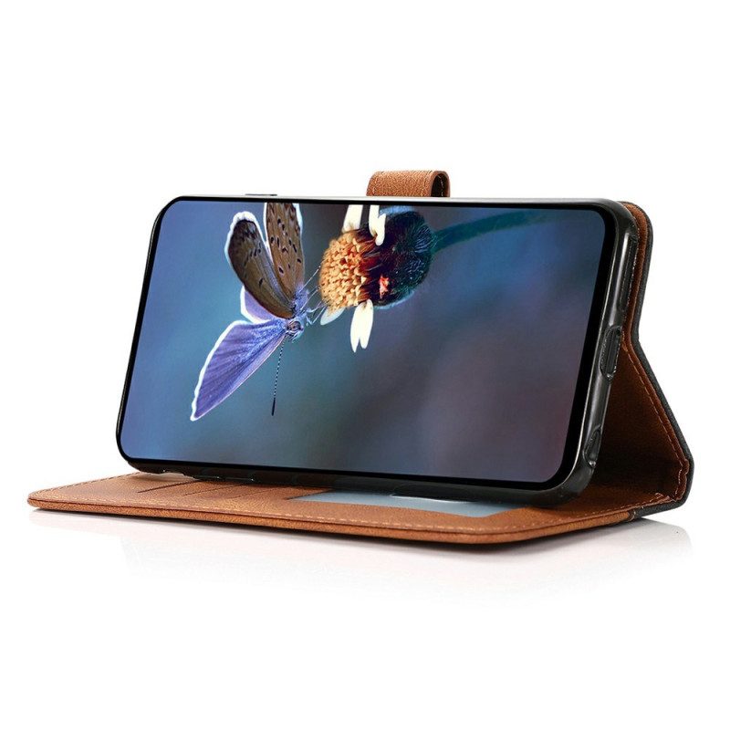 Lederhüllen Für Xiaomi Redmi Note 14 Pro 4g Zweifarbig