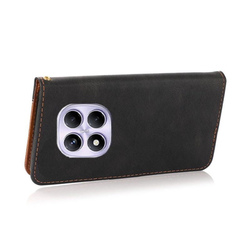 Lederhüllen Für Xiaomi Redmi Note 14 Pro 4g Zweifarbig