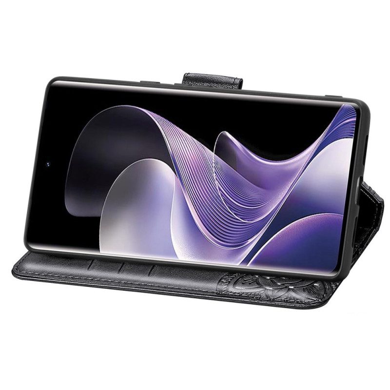 Lederhüllen Xiaomi Redmi Note 14 Pro 4g Barock-schmetterling