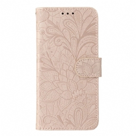 Lederhüllen Xiaomi Redmi Note 14 Pro 4g Blumenspitze