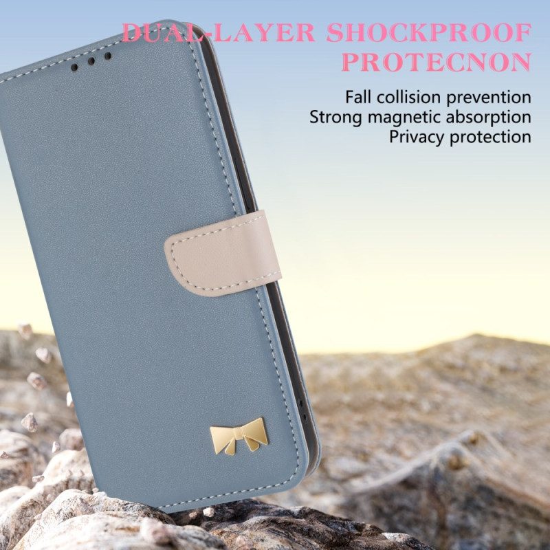 Lederhüllen Xiaomi Redmi Note 14 Pro 4g Fliege Mit Riemen