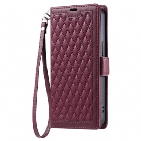 Lederhüllen Xiaomi Redmi Note 14 Pro 4g Gesteppt Mit Riemen